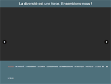 Tablet Screenshot of pourladiversite.fr